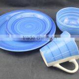 Stoneware Hand Painted Dinnerware Set With Cheap Price and Good Quality thumbnail-1