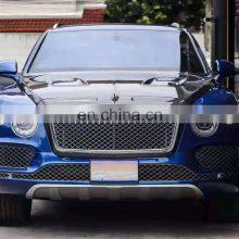 RD Facelift Parts Mansori Style Carbon Fiber Front Grill Mesh Frame Cover Car Engine Hood Vents Cover For Bentley Bentayga thumbnail-5