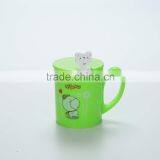 Reusable Cartoon Plastic Cups --Green thumbnail-6
