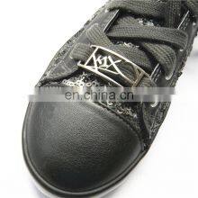 Matte Silver Shoelace Charm Custom Shoe Lace Plates thumbnail-5