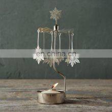 ENO Factory Customize Candlestick Decoration Rotating Rotary Candle Holder Metal Craft Rotation Candlestick thumbnail-3