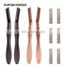 Private Label Biodegradable Hair Remover Eye Trimmer Professional Face Stainless Steel Eyebrow Razor thumbnail-4