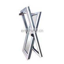 Decorative Aluminium Tempered Glass Center Pivot Casement Tilt and Turn Window With Pivot Hinge thumbnail-3