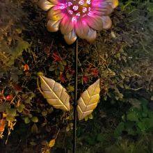 OEM Customized New Design Garden Metal Solar Garden Patio Light Wind Spinners thumbnail-3