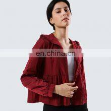 Ready To Ship Outdoor Fitness Wear Waterproof Rash Guard UV Protection Clothing Women Workout Running Sports Yoga Jacket thumbnail-4