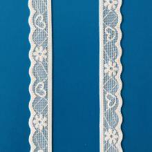 Wholesale Lace Trim Flower Elastic Lace Ribbons for Craft Gift Package Decoration Wedding Headbands thumbnail-1