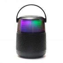 Mini 3d surround subwoofer   booms bass wireless lyric speaker box With Microphone for Karaoke Home KTV TWS RGB Light