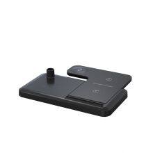 Foldable 15W 10W Fast Charge Wireless Charger Stand 4 In 1 Folding Wireless Charging Station Dock thumbnail-4