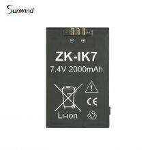 7.4V 2000mah Replacement Battery for ZKTeco ZK-IK7 SWLPB Time Attendance Biometric Face Readers Machines thumbnail-2