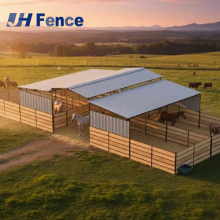 Hot Dip Galvanized Steel Frame Wooden Horse Stable Fronts for Equine Facilities thumbnail-2