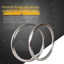 a Complete Set of Upper and Lower Manhole Flanges for Stainless Steel Pressure Tanks, Including a Welded Head for Making the Tank Lid thumbnail-1