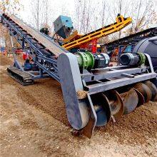 Nongyou Spiral Material Picking Machine, Belt Conveyor for Loading and Storing Grains in Granaries, Fully Automatic Crawler Walking Feeder thumbnail-2