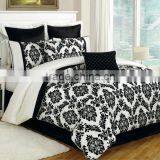 100% Polyester Flocked Duvet Comforter Set thumbnail-1