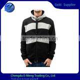 High Quality 2015 Blank Contrast Color Sale Cotton Hoodies Zip thumbnail-1