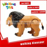 electronic little plastic toy animals lion walking toy