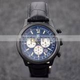 Fashion Sport Chronograph Men Watches Luxury Quartz Miyota Auto Date Stainless Steel Water Resistant Leather Sapphire Glass Lum thumbnail-2