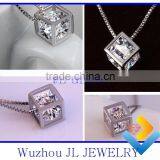 New Products for Lovers & Girl and Women Love of Window Diamond 925 Silver Necklace