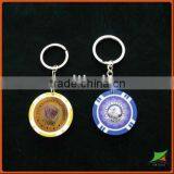 Poker Chip Key Chain,11.5g ABS