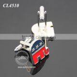 Elephant Shaped United States Vote Election Souvenir Customize Logo Zinc Alloy Metal Enamel Engrave Cufflinks thumbnail-3