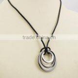 Handmade Stainless Steel Circle Pendant Necklace thumbnail-6