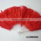 Multi Colored Dance Costume Marabou Feather Fan LZJXM00865 thumbnail-1