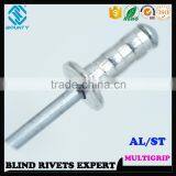 HIGH QUALITY FACTORY DOME HEAD ALUMINUM MULTI GRIP POP RIVETS thumbnail-6