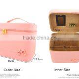Cosmetic Case Travel Toiletry Bag Organizer With Mirror And Butterfly Knot Design thumbnail-2