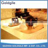 Multifunctional Natural Bamboo Bathtub Caddy with Soap Tray