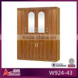 W924-43 modern fancy bedroom furniture wardrobe with mirror