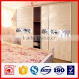 Chinese Modern Wooden 3 Doors Wardrobe Closet