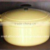 Cast Iron Yellow Enamel Pots thumbnail-1