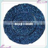 YHP#42 Glass Charger Banquet Events Party Wedding Wholesale Decor Plates thumbnail-1