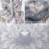 Women High Quality Fashion Printing All March Long Scarf thumbnail-3
