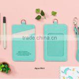 New Design Thin High Quality Leather Id Mini Sim License Cards Holder thumbnail-2