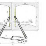 Bus Wiper Linkage Assembly, Synchronised Pantograph Wiper System With 1 Motor , Heay Duty for Bus