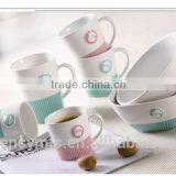 New Design Embossed Wholesale Porcelain Promotional Mug thumbnail-3