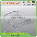 2014 New Design! Affordable Light Weight, High Impoct Outdoor Polycarbonate Awning Parts With Water Drain Size 900x1500mm