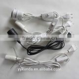 VDE European power cord for salt lamps with switch and lamp holder