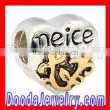 Wholesale European Style Silver Plated Neice Beads Charms thumbnail-1