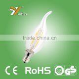 2015 New Product C37L 2W LED Filament Candle Light With Clip E14/E27 With Tail of CE and ROHS Approved Led Window Candle Lights thumbnail-2