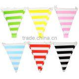 Rainbow Stripe Bunting Banner Printable Hanging Paper Banner Kids Party Decoration thumbnail-1