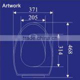 CL-119 Toilet Seats; UF Soft Close Toilet Seat With Metal Hinges thumbnail-6