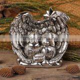 Resin Nativity Set in Wing Embrace thumbnail-5