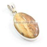 Picture Jasper Pendant 925 Silver Jewelry Fashion Pendant Wholesale Natural Gemstone Pendant thumbnail-2