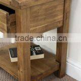 Antique Small Wooden Corner Table thumbnail-4