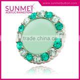 Tangerine Stones Rectangle Shaped Bulk Rhinestone Buttons for Shoes (26mm, 30mm) thumbnail-3