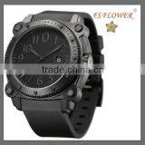 FS FLOWER - 100 Meters Water Resistant Big Watch Case Summer Swimming Silicone Sport Watch For Western Men