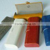 Fine Hand Made Aluminum pu Leather Reading Glasses Case
