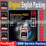 Original Package Extreme Pro SD Card 64GB Class 10 UHS-3 95MB/s Speed Sd SDXC Memory Card 32 128 256 GB micro 4K Camera Video