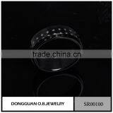 China Factory Top Design Gold Color New Black Gold Ring Models For Men thumbnail-3